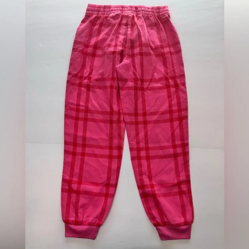 Cat & Jack Kids Pink Plaid Pajama Pants Size S (6/6X)